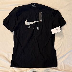 Nike Men’s Black and Silver Nike Air T-Shirt M NWT
